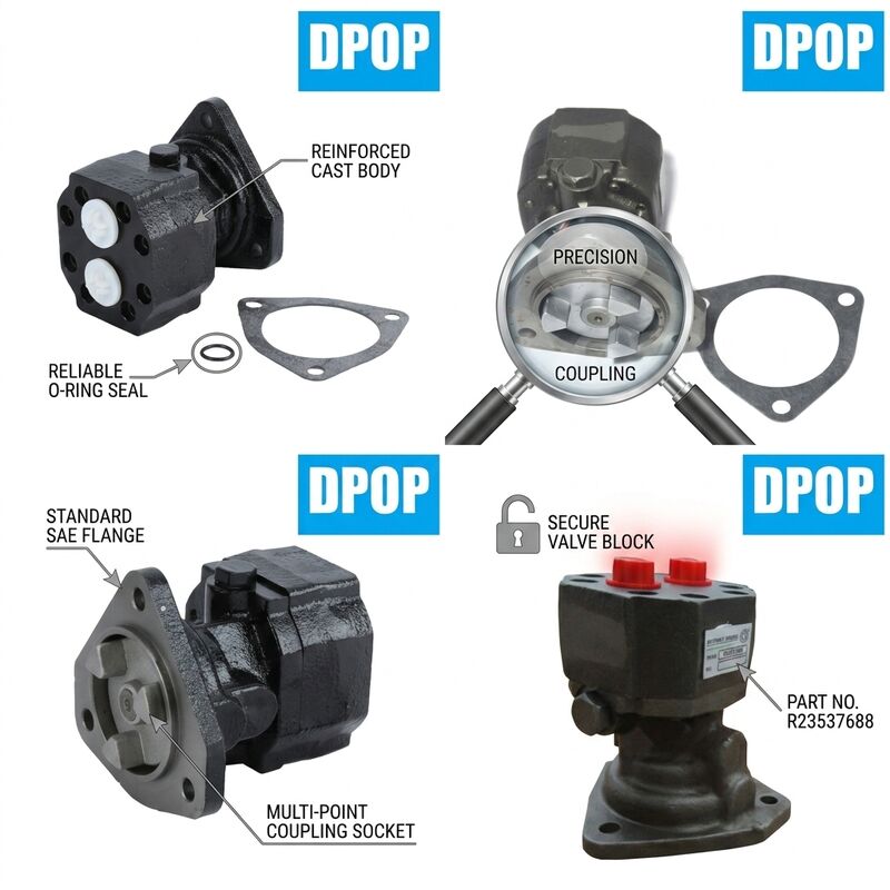 23537686 23532981 Detroit Diesel Bomba de transferencia de combustible compatible con piezas de camión con motor Serie 60 12.7L 14L 11.1L